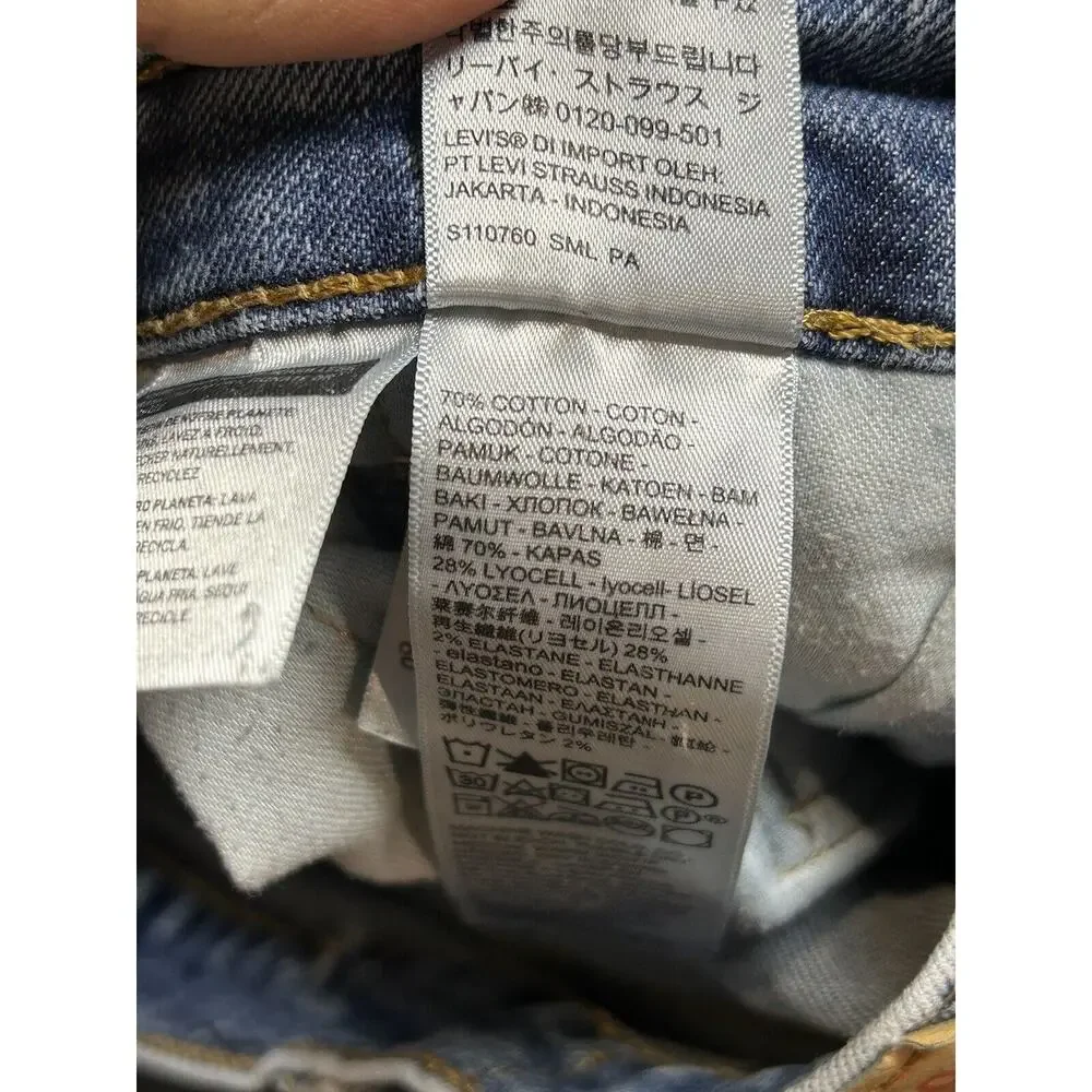 Levis 514 Jeans‎ Mens Size 38x30 Blue Light Wash Denim Straight Leg Slim Fit